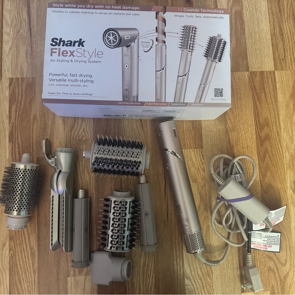 FlexStyle Air Styling & Drying System - Rose Gold w/ extras